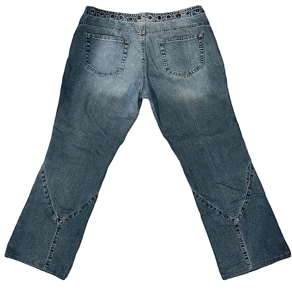 vintage jou jou flare leg low rise denim jeans - Picture 3 of 5